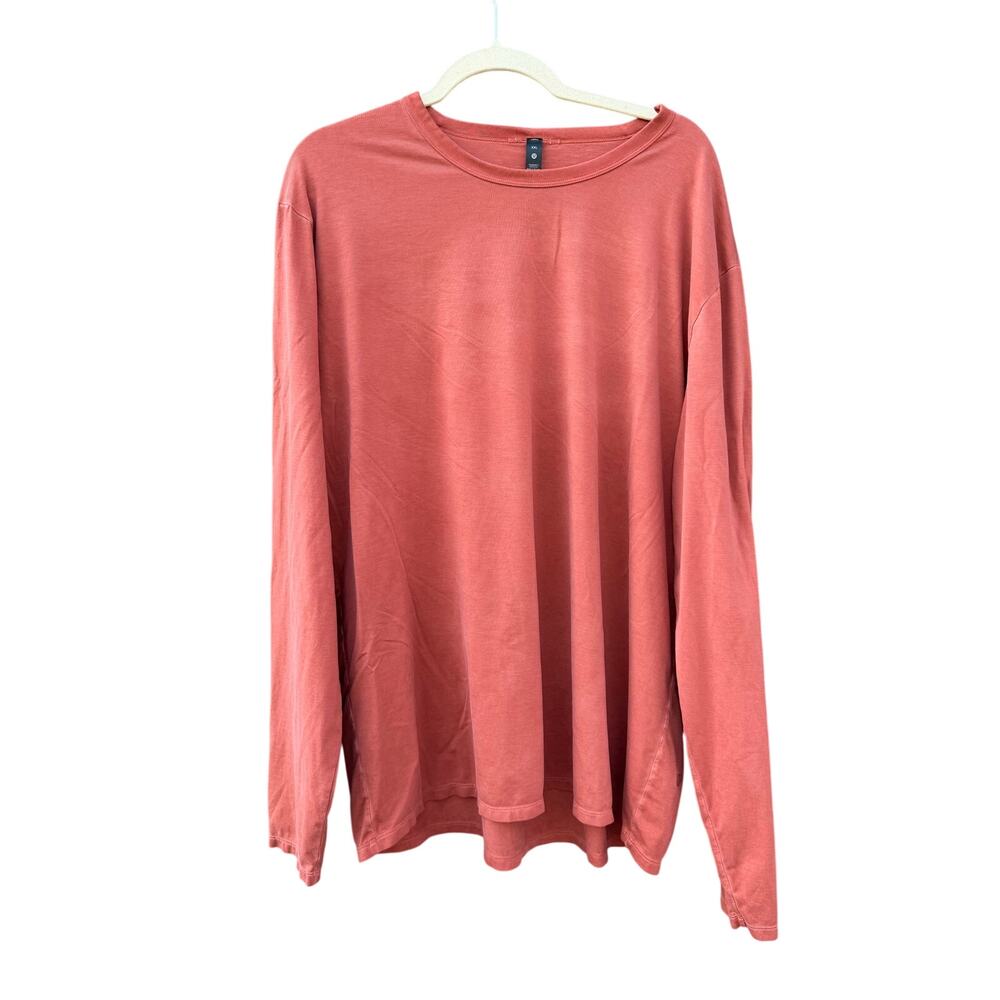 Lululemon Product Fundamental Long Sleeve Shirt Rust Orange XXL